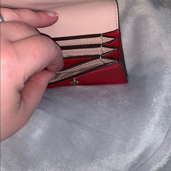 COPY - Kate Spade Leather Card Holder Vibrant Red - Picture 5 of 9
